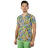 Bluza medicala imprimata Lotus 1, cu buzunar, Tomcat